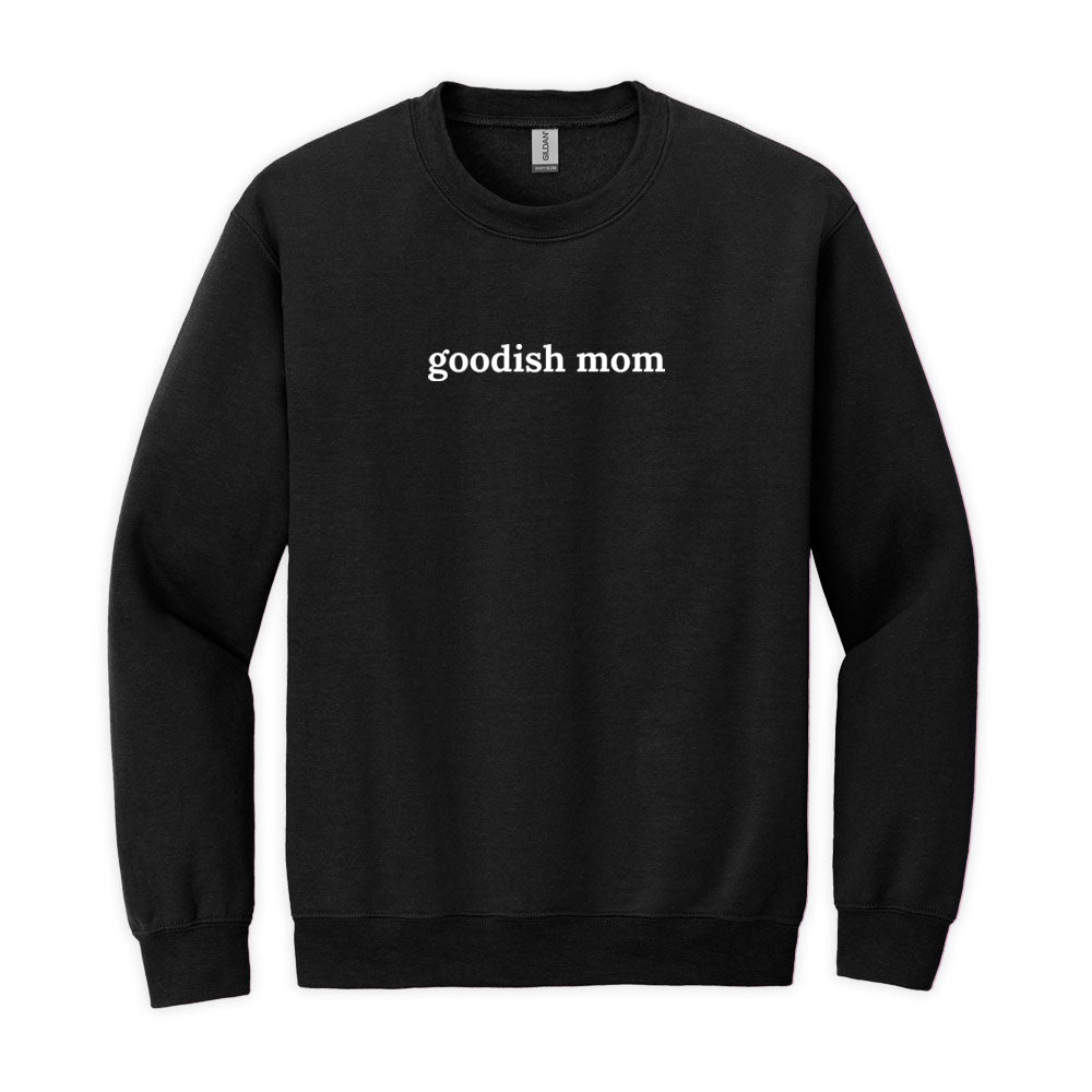The Goodish Moms Club Embroidered Sweater