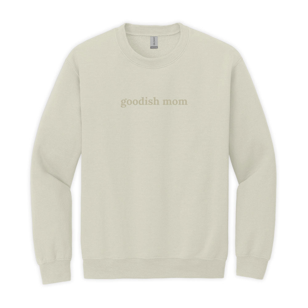 The Goodish Moms Club Embroidered Sweater
